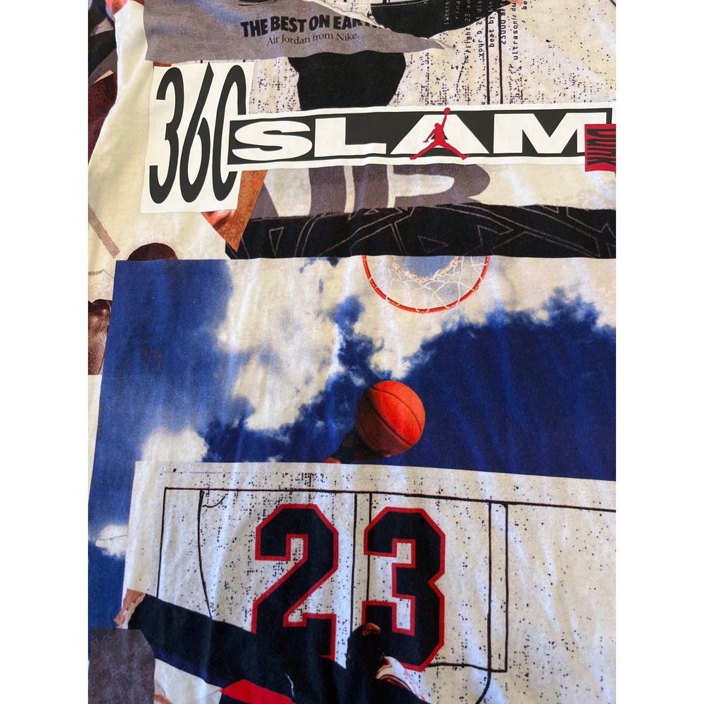 Jordan‎ Brand 360 Slam All Over Print T-Shirt Mens Large Multicolor Nike Air 23
